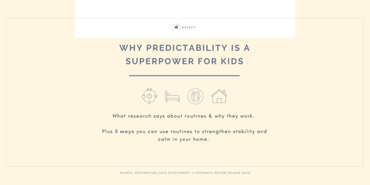 Why Predictability is a Superpower for Kids - Research Overview