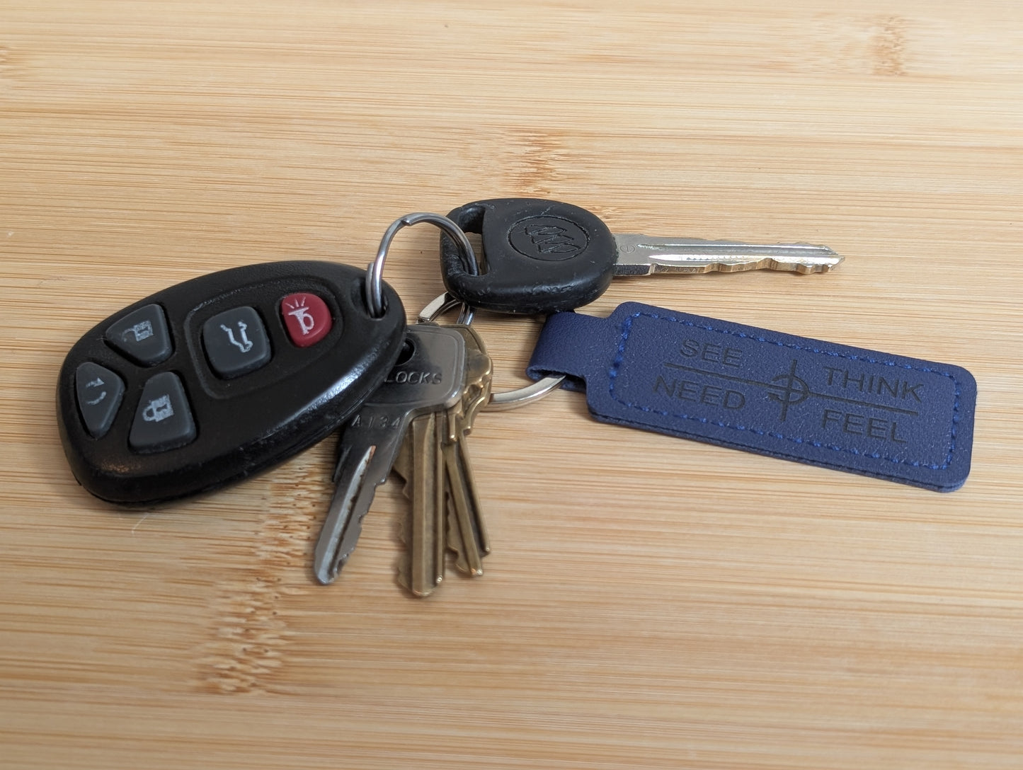 Leather Keychains for Communication: See-Think-Feel-Need